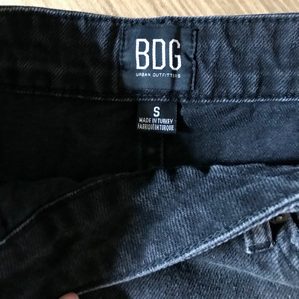 NWT- Black High Waist Jean Skirt - Picture 3 of 4